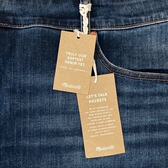 MADEWELL Petite Curvy High Rise Skinny Jeans in Danny Wash J7686 - Picture 4 of 10